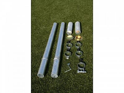 Nohejbalové stĺpiky do puzdier priem.102 mm (ZN) s objímkami + puzdrá a viečka, CERTIFIKÁT