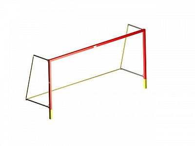 Bránka na minifutbal 5x2 m, ZN (priem. 76 mm), do puzdier, CERTIFIKÁT