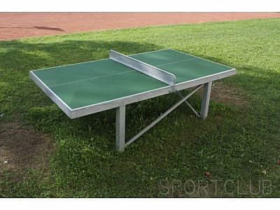 Stôl na stolný tenis vonkajší - oceľová konštrukcia (ZN) + živičné dosky, bez sieťky
