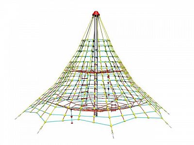 Lanová pyramída SC - výška 5,0 m, výška pádu 1,0 m, 8 zámkov
