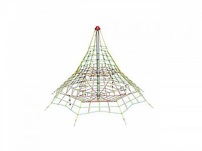 Lanová pyramída SC - výška 5,0 m, výška pádu 1,5 m, 8 zámkov