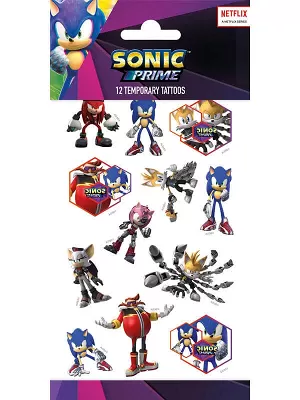 Dětské dočasné tetování Sonic