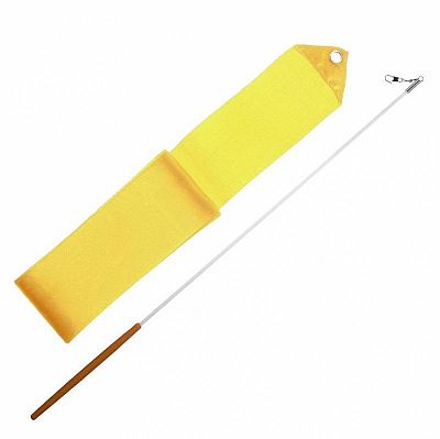 Gymnastická stuha + tyčka - žltá