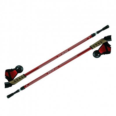 Trekingové palice SPARTAN nordic walking 105-135cm červená