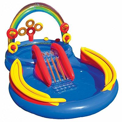 Nafukovací bazén Intex 57453 Dúha Play Centrum 297 x 193 x 135 cm