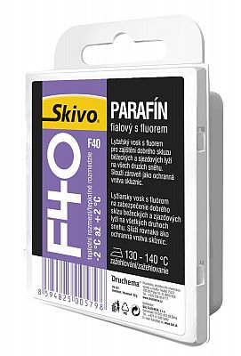 Lyžiarsky vosk SKIVO Parafín F 40 fialový