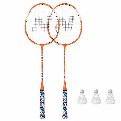 Súprava 2 bedmintonových rakiet NILS NRZ2051