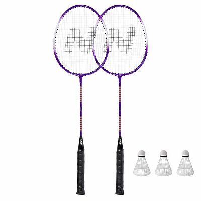 Súprava 2 bedmintonových rakiet NILS NRZ2053