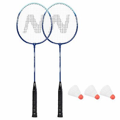 Súprava 2 bedmintonových rakiet NILS NRZ210