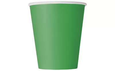 Papírové kelímky zelené 14 ks