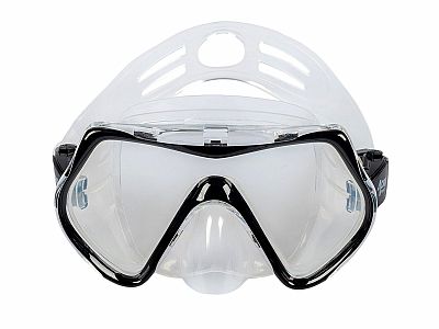 Šnorchlovací set 3 v 1, ČIERNY, L/XL, plutvy 42-47, maska, šnorchel