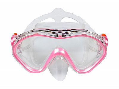 Šnorchlovací set 2 v 1, DETSKÝ, RUŽOVÝ, obsahuje masku a šnorchel