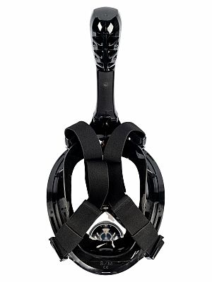 Šnorchlovacia maska, čierna, celotvárová, veľkosť L/XL