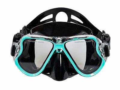 Šnorchlovací set 3 v 1, TYRKYSOVÝ, S/M, plutvy 36-41, maska, šnorchel