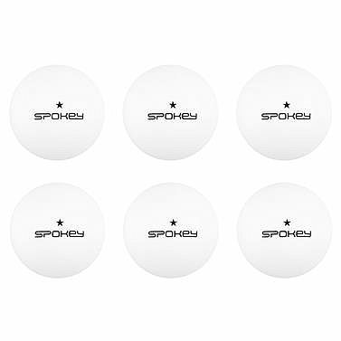 Spokey LERNER * Pingpongové loptičky, 6 ks, biele
