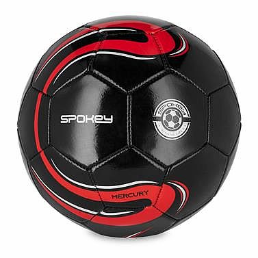 Spokey MERCURY Futbalová lopta, veľ. 5, čierno-červená