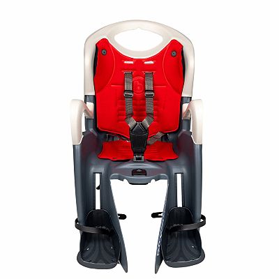 BELLELLI TIGER Detská sedačka na bicykel B-FIX Relax polohovateľná, šedá