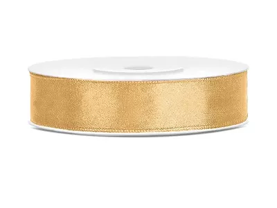 Saténová stuha teplá zlatá 12mm x 25m