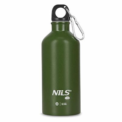 Nerezová turistická fľaša NILS Camp NC3801 zelená 500 ml