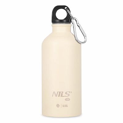 Nerezová turistická fľaša NILS Camp NC3801 béžová 500 ml