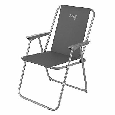 Skladacie kempingové kreslo NILS Camp NC3503 sivé