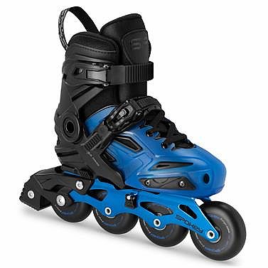 Spokey FREESPO JUNIOR Detské kolieskové korčule, modré, veľ. 35-38