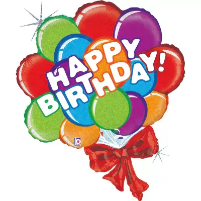 Foliový balonek balonky Happy birthday 74 x 69 cm