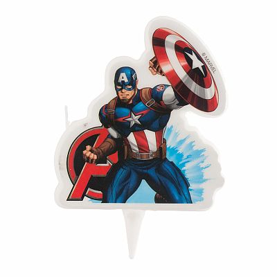 Dortová svíčka 2D - Avengers - Captain America