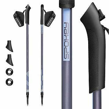 Spokey CLOUD Hole Nordic Walking, 2dielne, modré