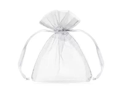 Organzové vrecúška biele 10 cm - 20 ks