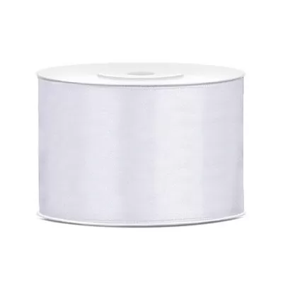 Saténová stuha biela 5 cm x 25 m