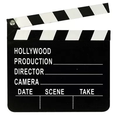 Rekvizita do fotokútku Hollywood filmová klapka 17 x 20 cm
