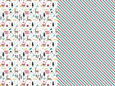 Baliaci papier "Vianočný mix" 0.7x2m 2ks