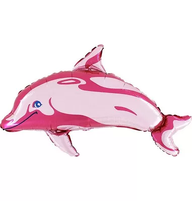 Fóliový balónik MINI Delfín Ružový 35cm