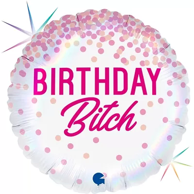 Fóliový balónik Birthday Bitch 46cm