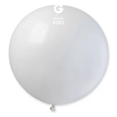 Balónik G300 #001 biely (100cm, 39")