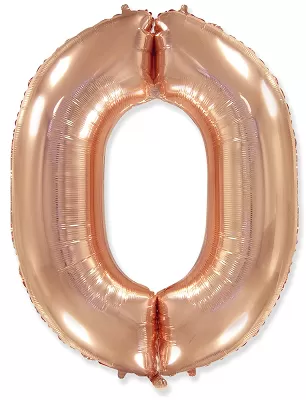 Fóliová číslica - rosegold 0 102cm