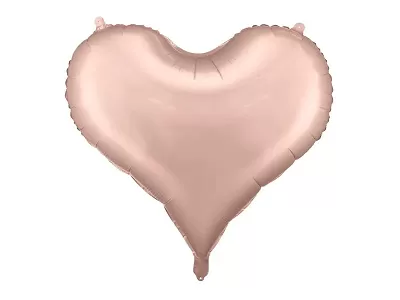 Fóliový balónik srdca rose gold 75 x 64,5 cm