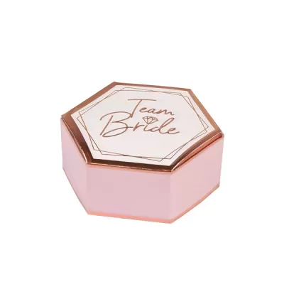 Darčekové krabičky Team Bride 9 x 5 cm - 8 ks