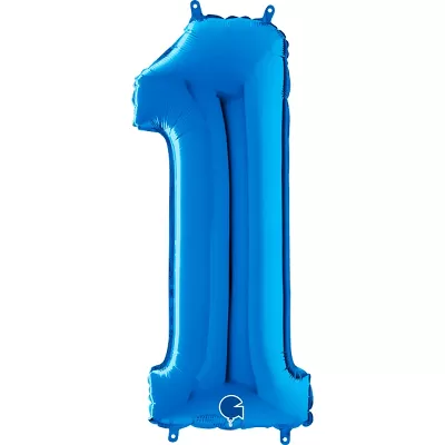 Číslica 1 modrá (66cm, 26")