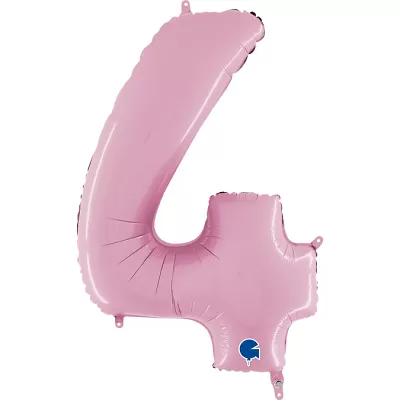 Číslica 4 pastelová ružová (66cm, 26")