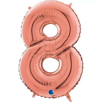 Číslica 8 rose gold (66cm,26")