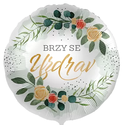 Fóliový balónek Brzy se uzdrav CZ - 43cm
