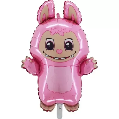 Foliový balonek Labubu růžový 80 cm