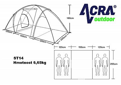 BROTHER ST14 Rodinný stan pre 4 osoby