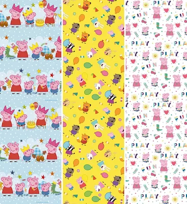 Balicí papír Prasátko Pepina 70 x 200 cm