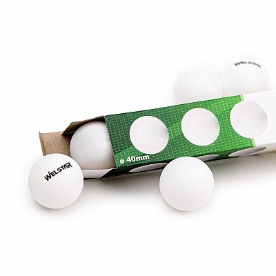 Welstar loptičky na stolný tenis 6ks, 40mm