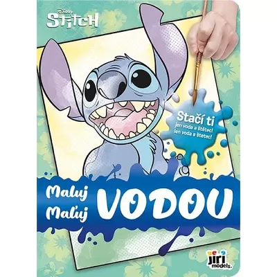 Maluj vodou - omalovánky malé Lilo a Stitch