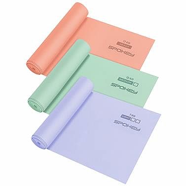 Spokey RIBBON TEX SET Sada posilňovacích gúm, 200 cm