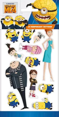 Dětské dočasné tetování Mimoni - Já, Padouch 4